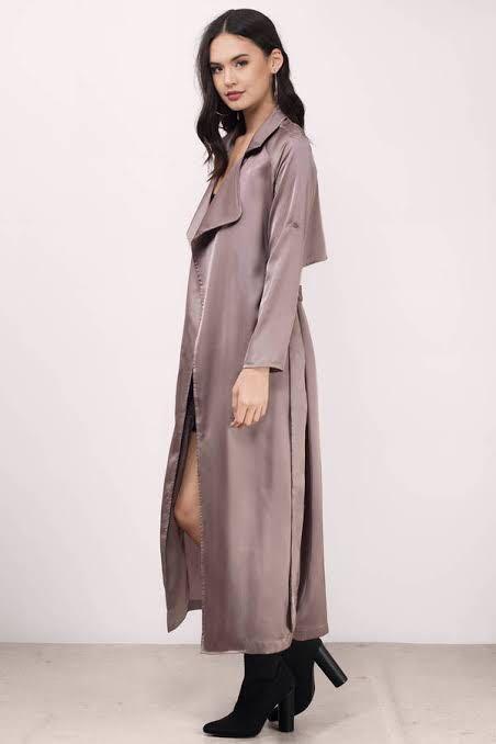 Mauve duster coat hot sale