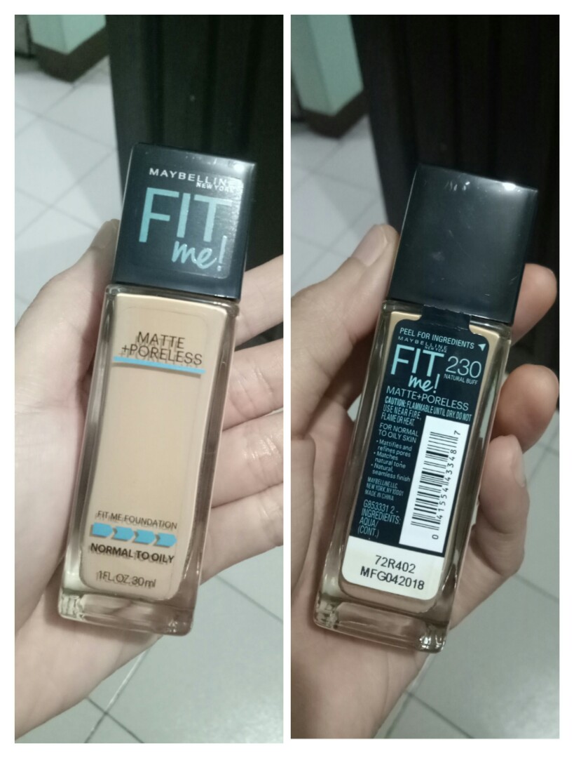 Maybelline Fit Me shade 230 (Category: Makeup) located in Quezon City. Submitted by kclosetcleanup (Listing ID 215895846, Image 1). Description: Used once. RFS: wrong shade.