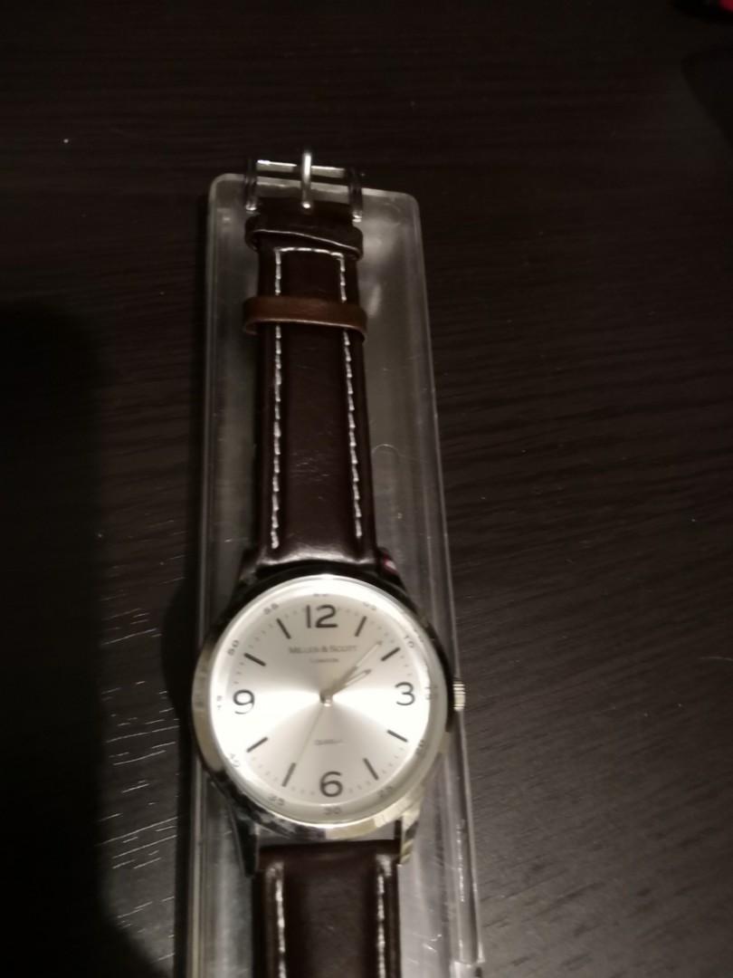 Miller Scott mens watch leather strap Carousell