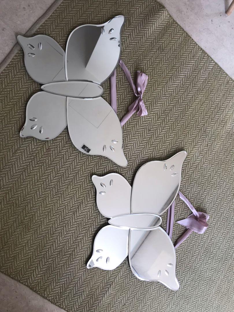 Mirror Butterfly Wall Decor For Girl S Room Everything Else On