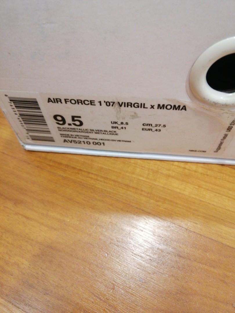 Off-White x Nike Air Force 1 Low MoMa AV5210-001 Sz.6 OG Virgil Abloh