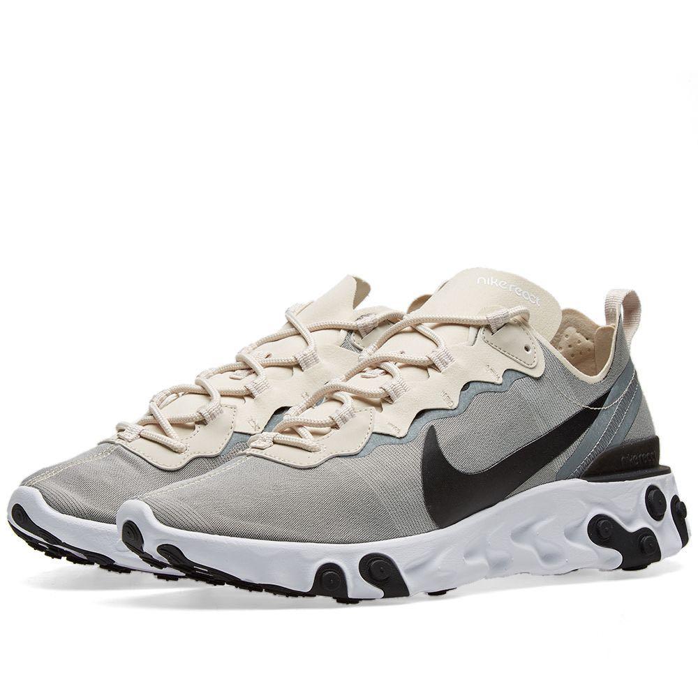 Nike React Element 55 US10 Light Brown Beige Men s Fashion Footwear Sneakers on Carousell