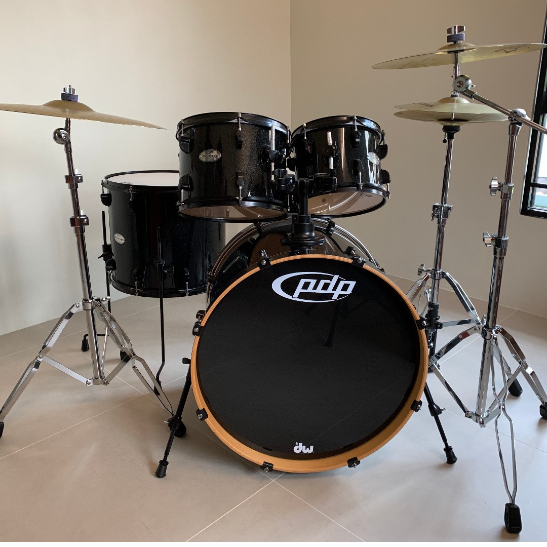 PDP Mainstage 5 Piece Drum Set Black Metallic by DW