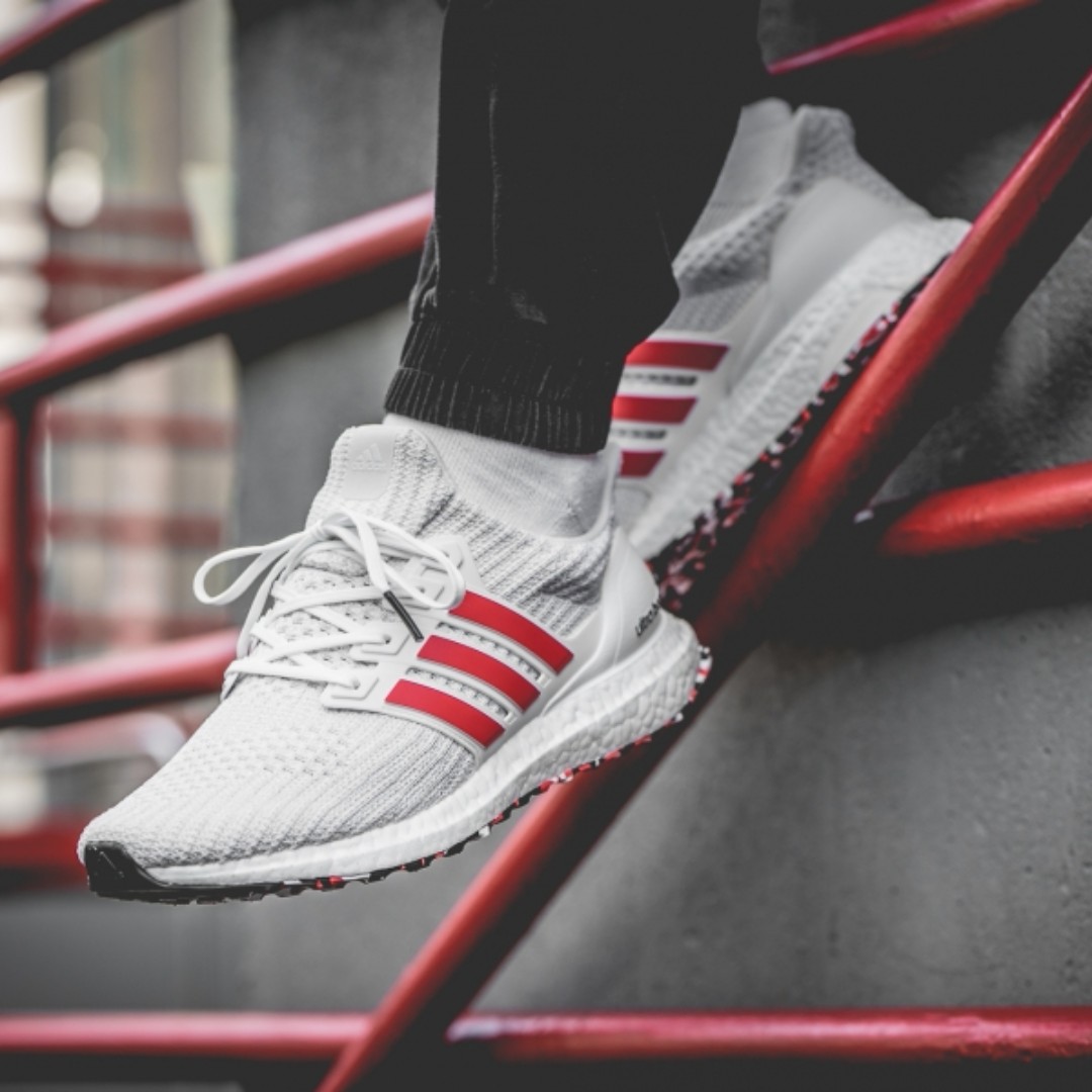 adidas ultra boost red stripes