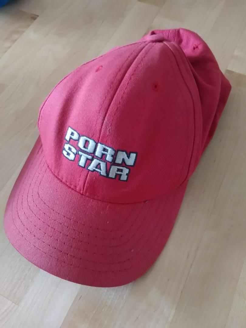 810px x 1080px - Porn star cap (red), Men's Fashion, Accessories, Caps & Hats ...