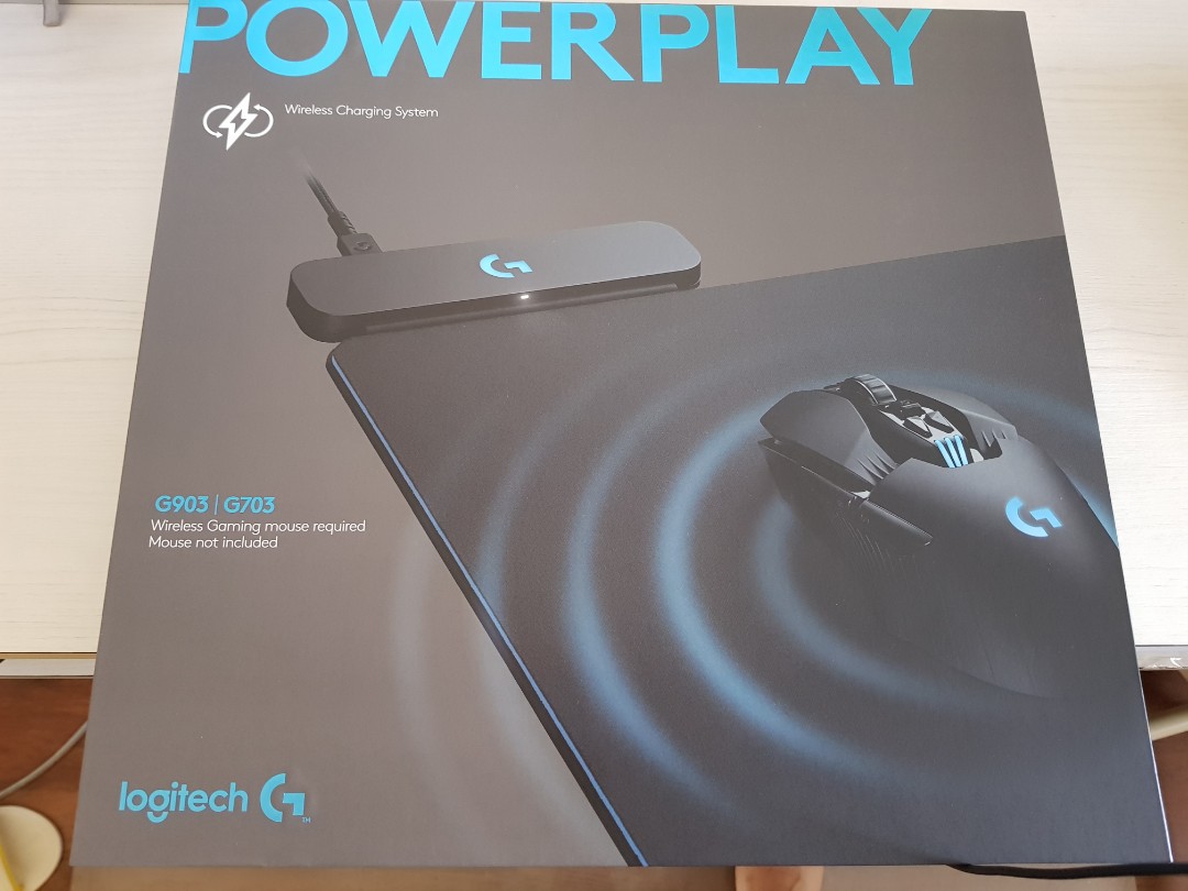 Powerplay logitech mouse pad wireless charging system, Computers & Tech