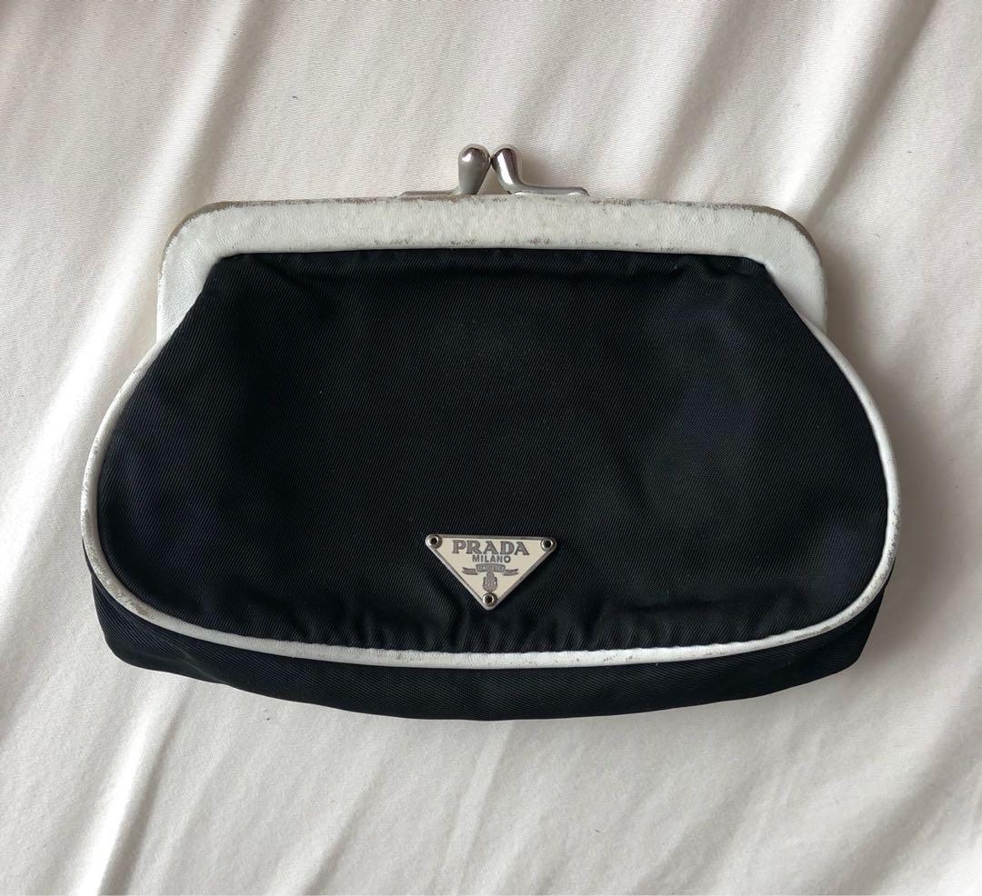 Prada kiss lock coin purse Outlet