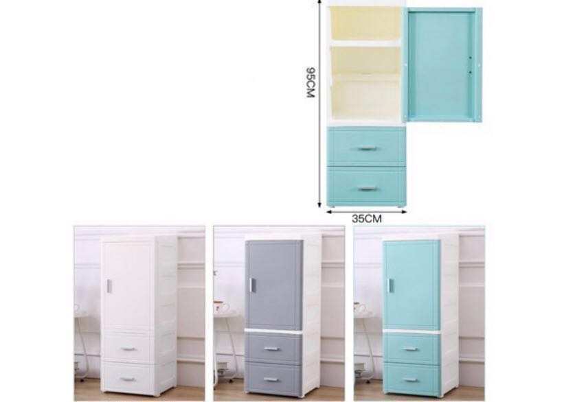 Promo Ready Stock Diy Plastic Storage Cabinet W Drawers
