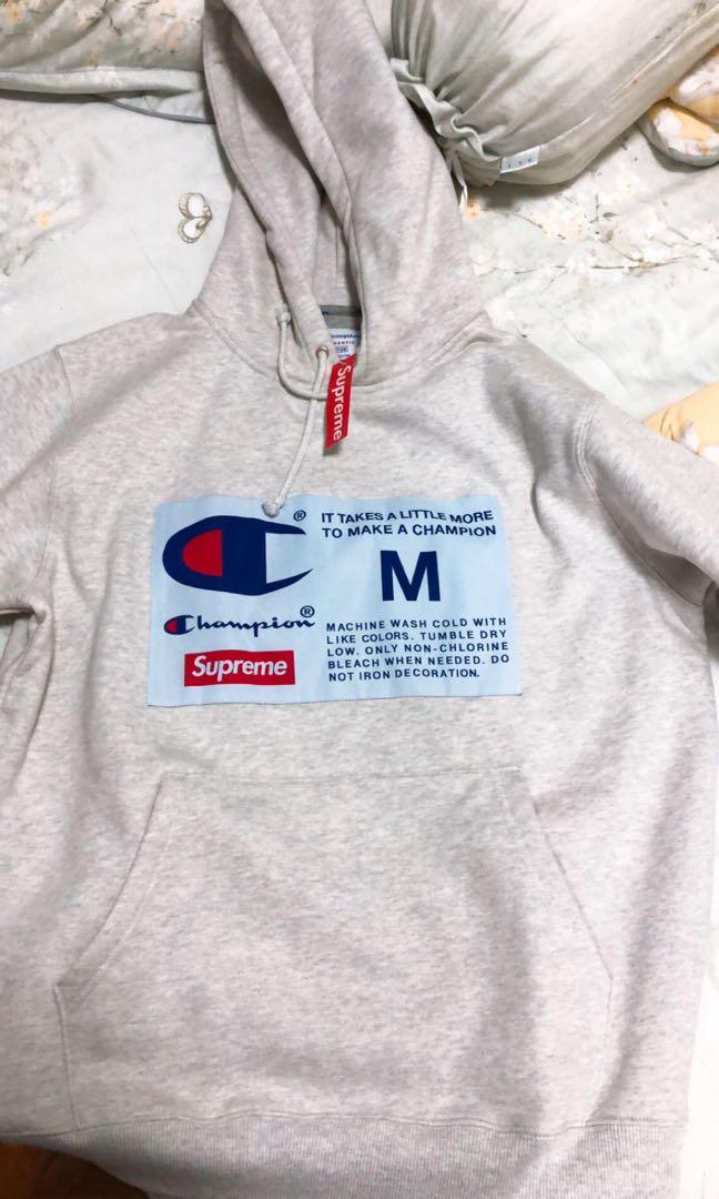 Supreme x champion hoodie 2018 outlet