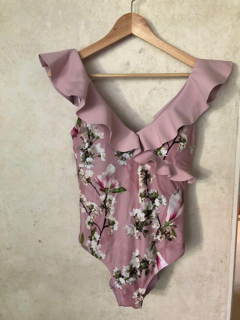 Ted baker ruffle one piece new arrivals