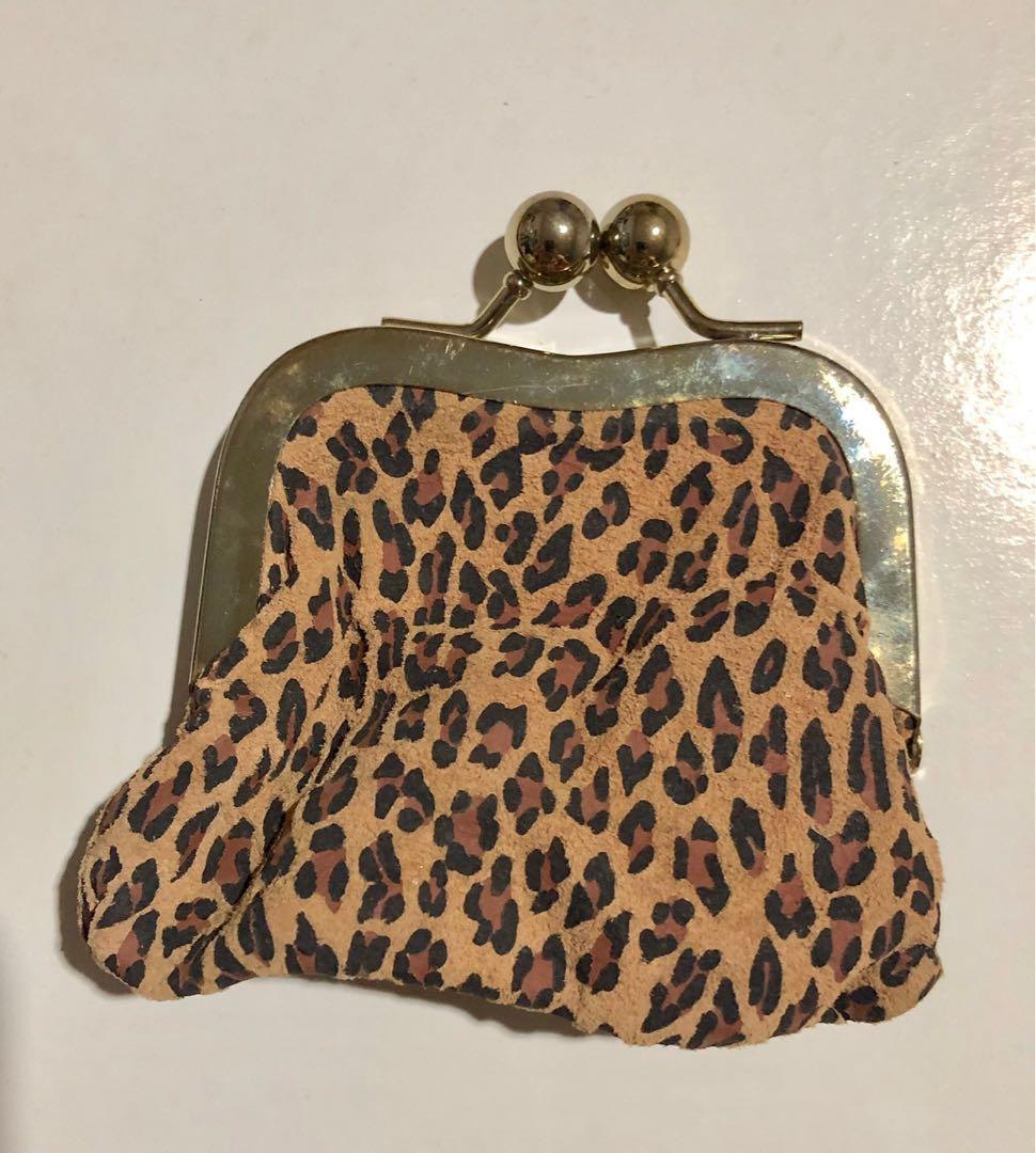leopard print coin purse