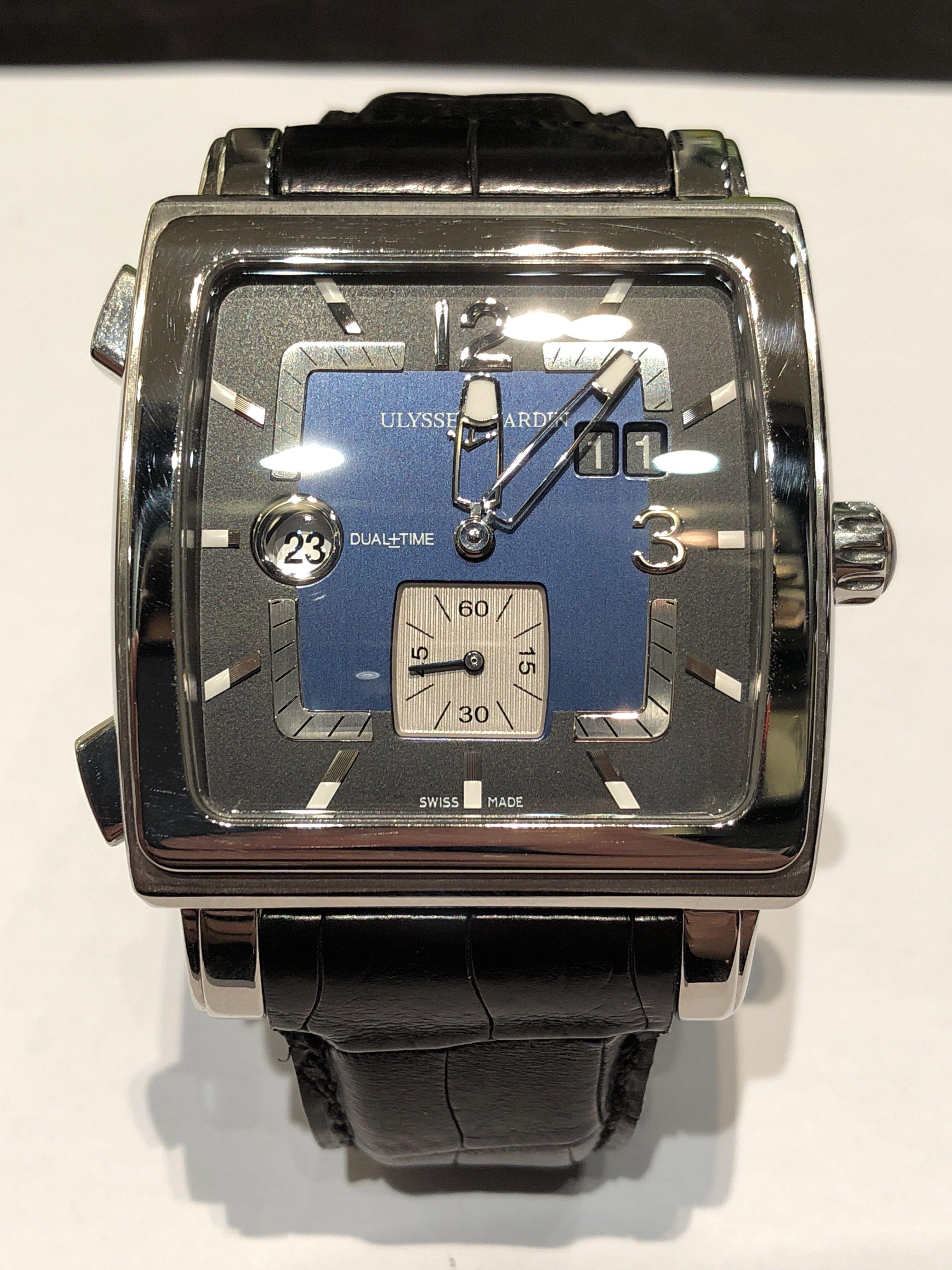 Ulysse nardin best sale quadrato dual time