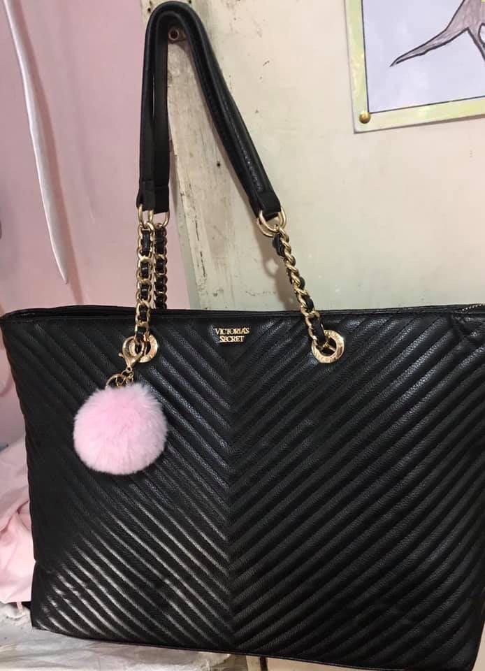 victoria secret quilted tote bag