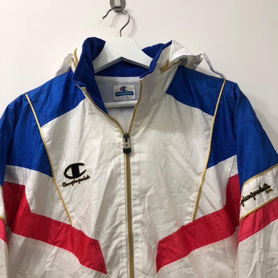 VINTAGE CHAMPION OLD SCHOOL WINDBREAKER Men s Fashion Coats Jackets and Outerwear on Carousell