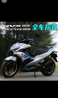 Custom precut sticker kit for aerox155