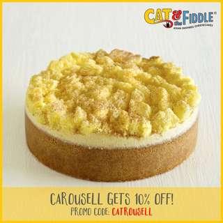 Mao Shan Wang Durian Cheesecake by Cat & the Fiddle - Perfect for Birthdays!