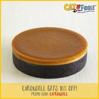 Salted Caramel Cheesecake by Cat & the Fiddle - Perfect for Birthdays!