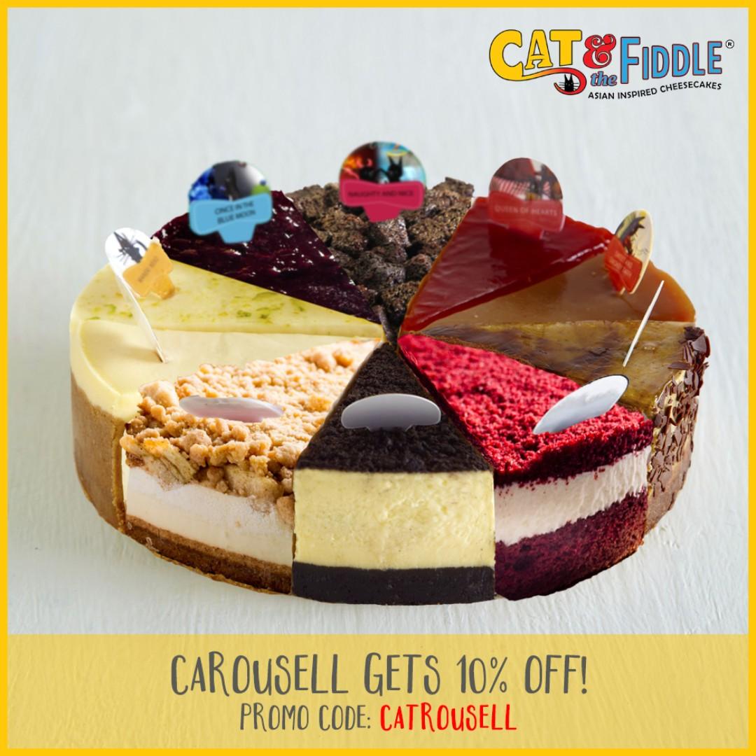 Assorted Cheesecake 10 Flavors Fickle Feline By Cat The Fiddle Perfect For Birthdays Food Drinks Baked Goods On Carousell