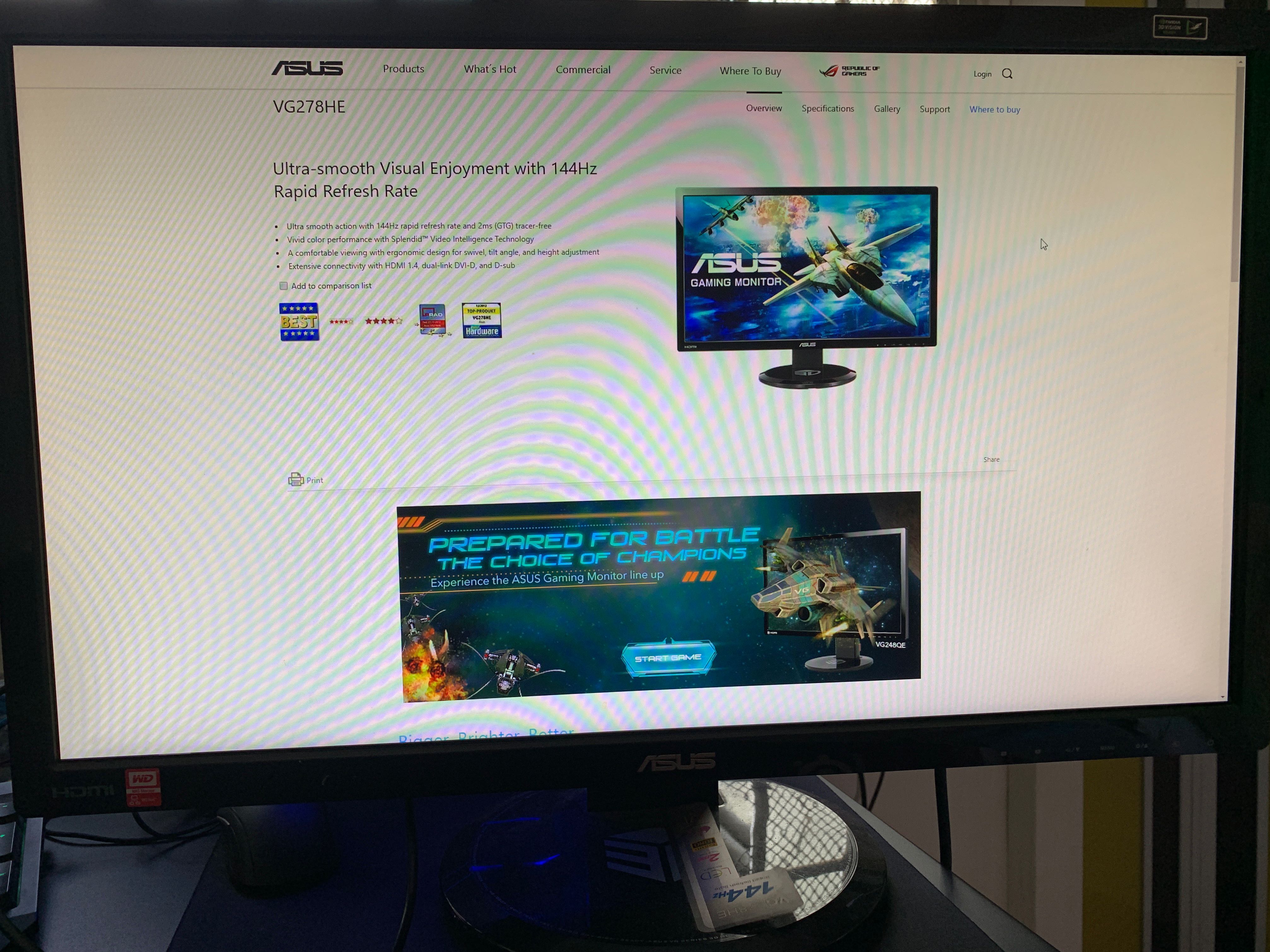 Asus Vg278he 144hz 27 Inch 1080p Read Descriptions For More