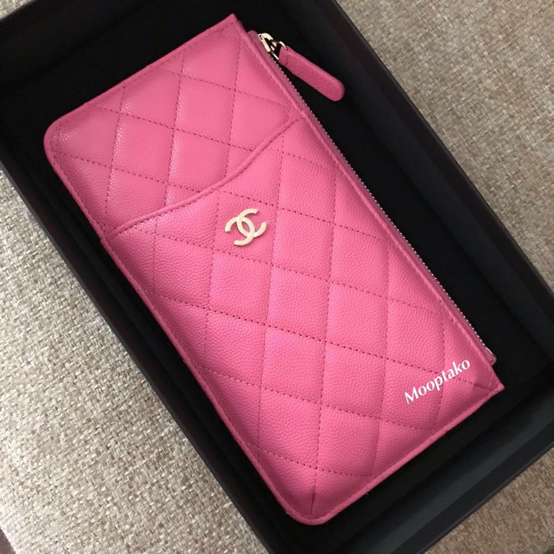 Chanel classic flap long wallet, Luxury, Bags & Wallets on Carousell