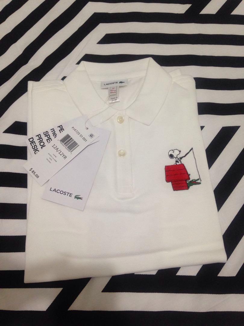 Authentic Lacoste Kids Peanuts Snoopy Women S Fashion Clothes Tops On Carousell
