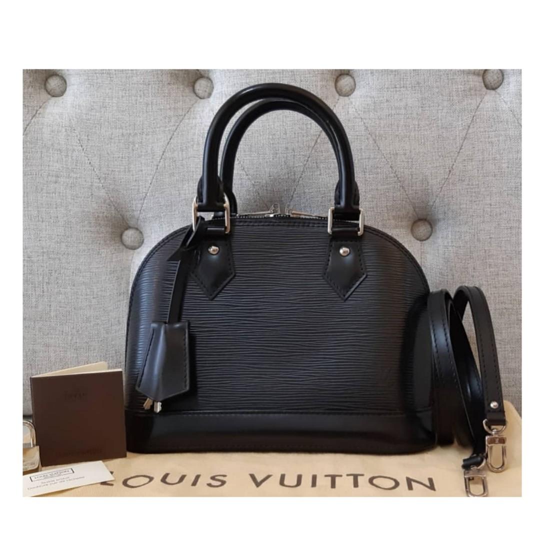 Louis Vuitton Alma Epi PM black, Luxury, Bags & Wallets on Carousell