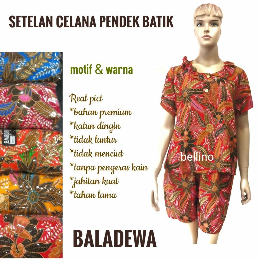 Baju Santai Daster Setelan Celana Pendek Batik Baladewa Fesyen Wanita Pakaian Wanita Lainnya Di Carousell