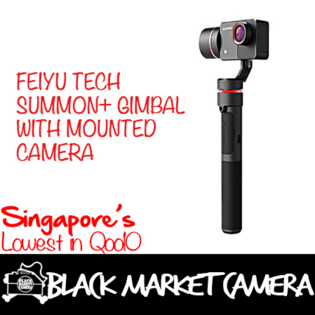 BMC] Feiyu Tech Summon+ 3-Axis Gimbal with Mounted 4K Camera
