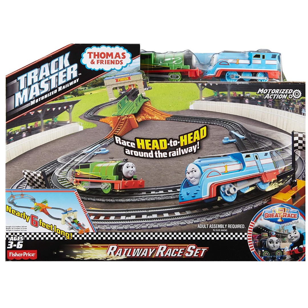 trackmaster thomas and percy's railway race set instructions