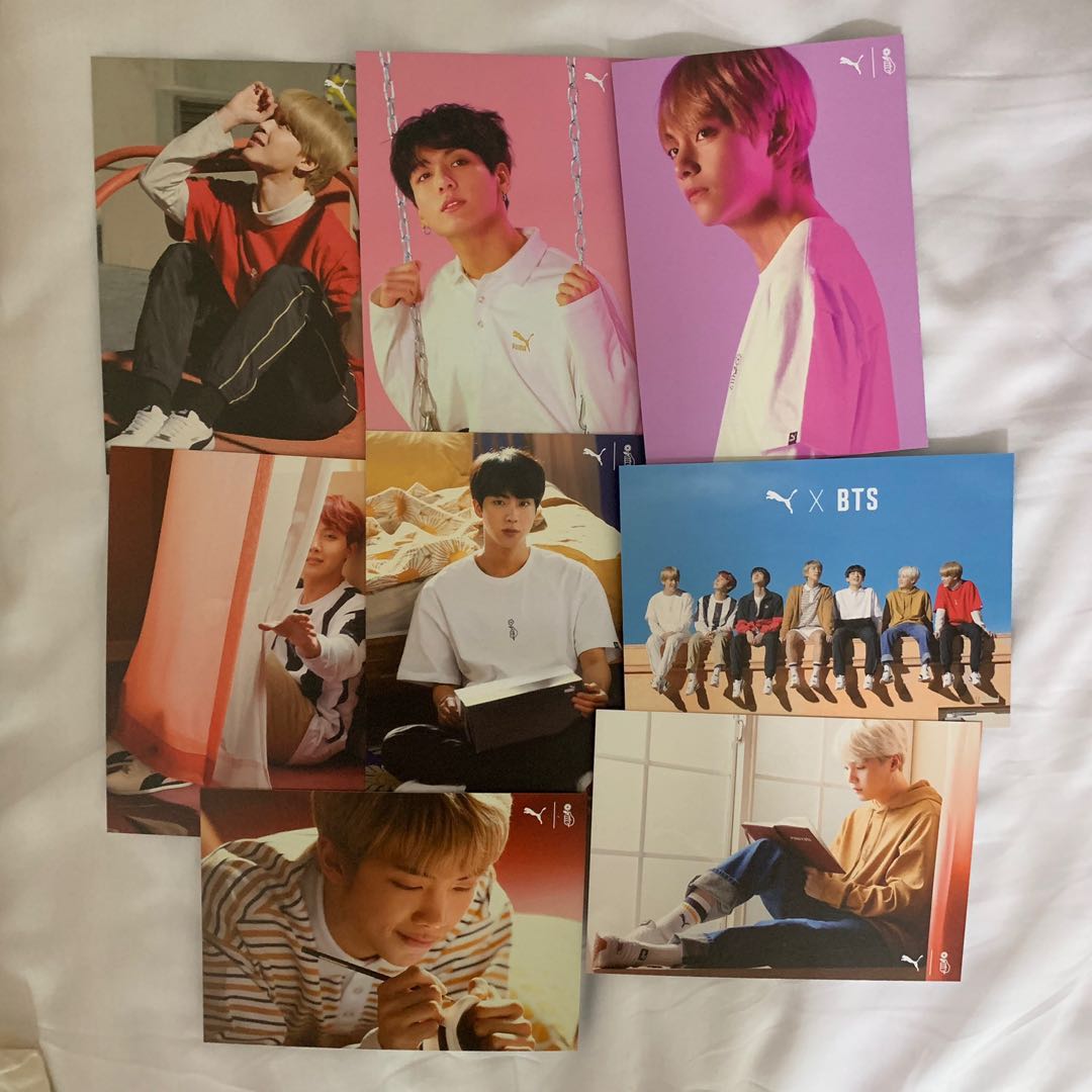 BTS PUMA TURIN POSTCARD Hobbies Toys Memorabilia Collectibles K Wave on Carousell