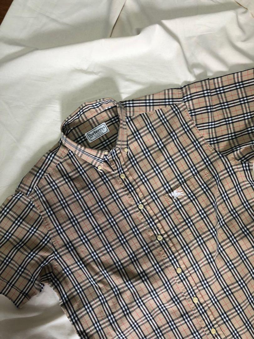 burberry check nova short Men's Fashion, Tops & Sets, Formal Shirts on