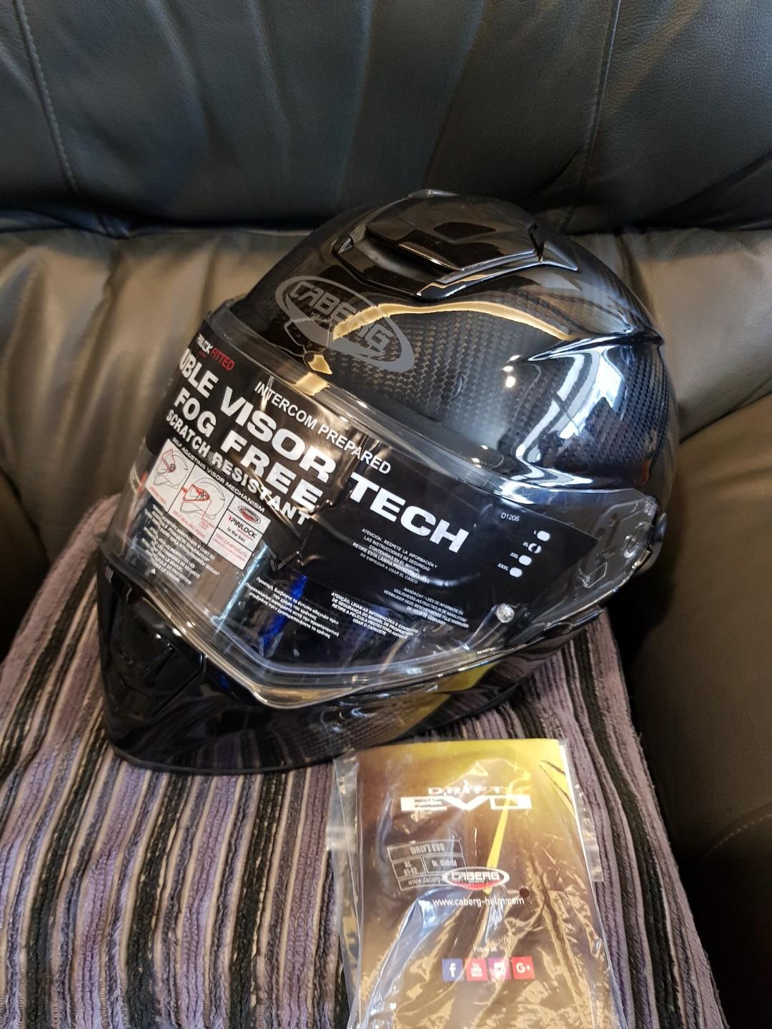 Caberg Drift Evo Carbon Fibre Motorcycle Helmet Motorcycles