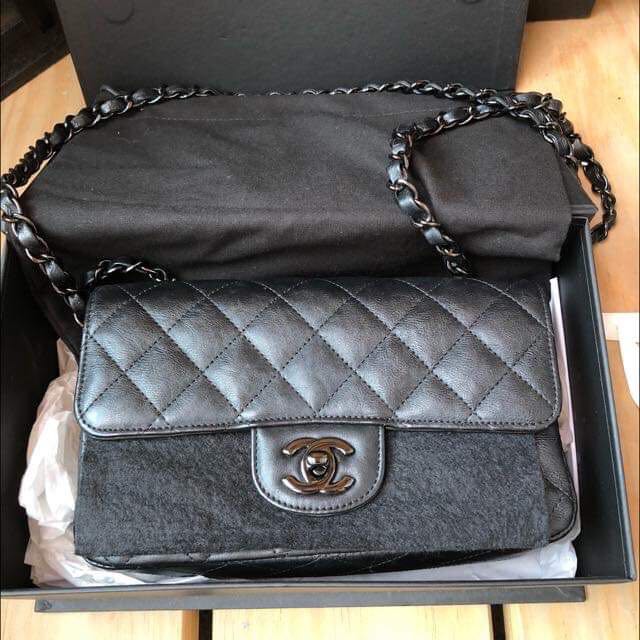 Chanel Mini So Black Crumpled Calf 17S