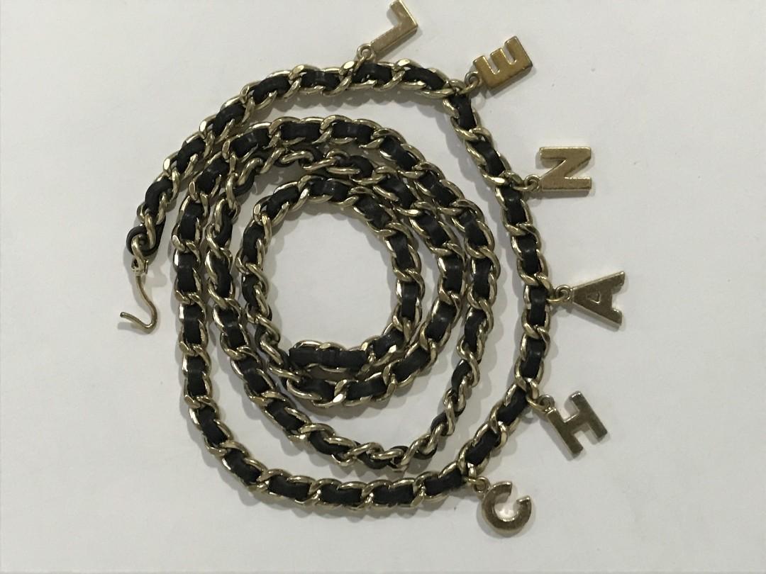 Chanel Letter Charm Necklace Women S Fashion Jewelry On Carousell