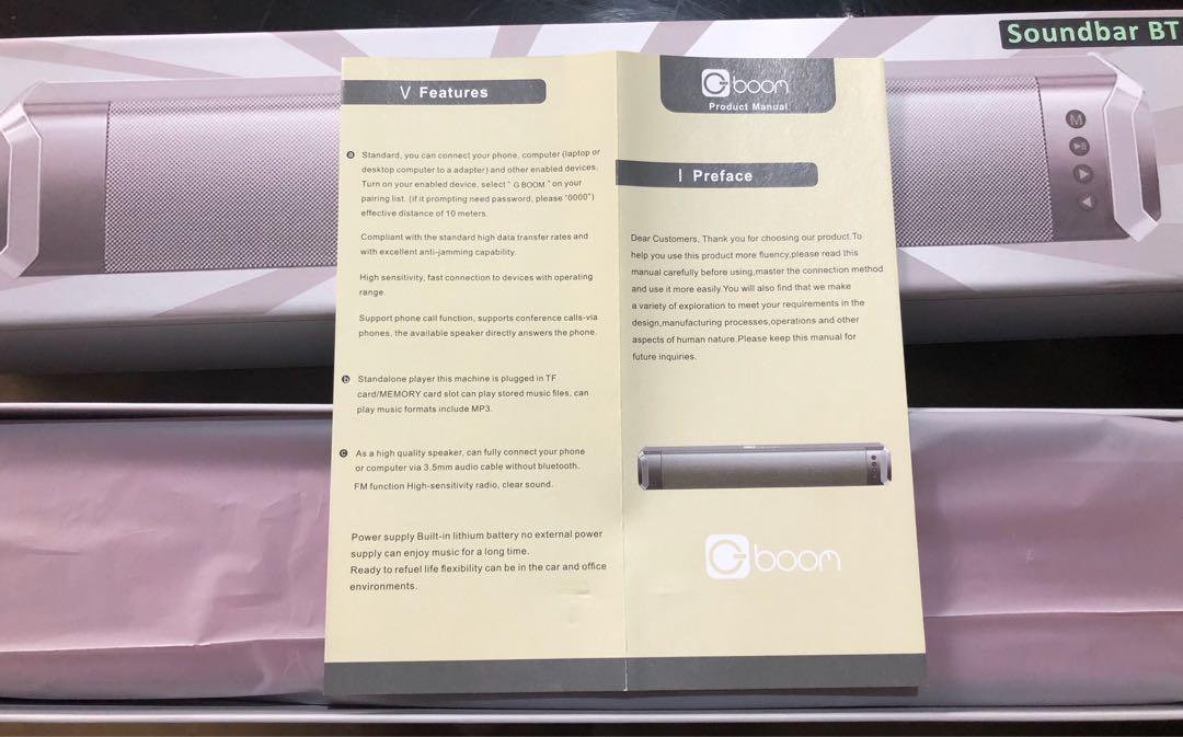 boom soundbar bt speaker