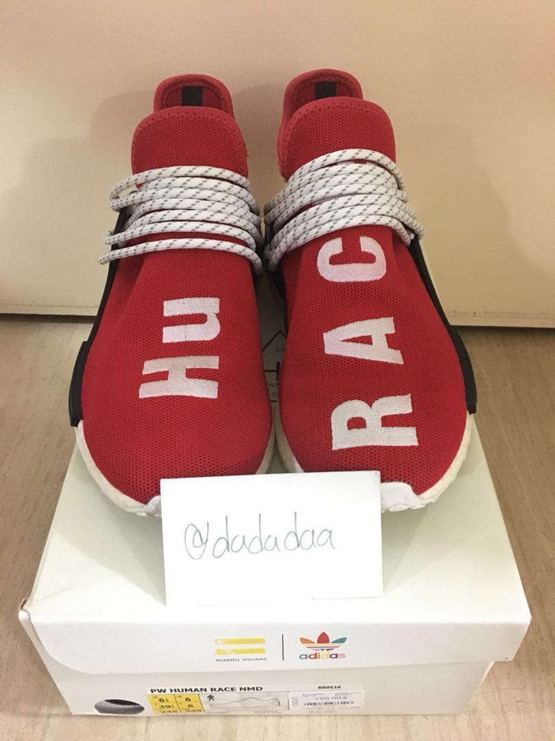 Human race scarlet red v1 Men s Fashion Footwear Sneakers on Carousell