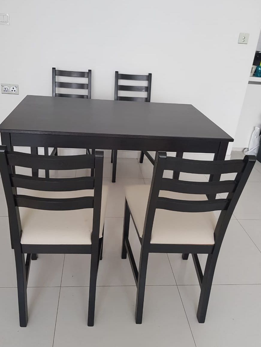 Ikea Lerhamn Table And 4 Chairs Furniture Tables Chairs On Carousell