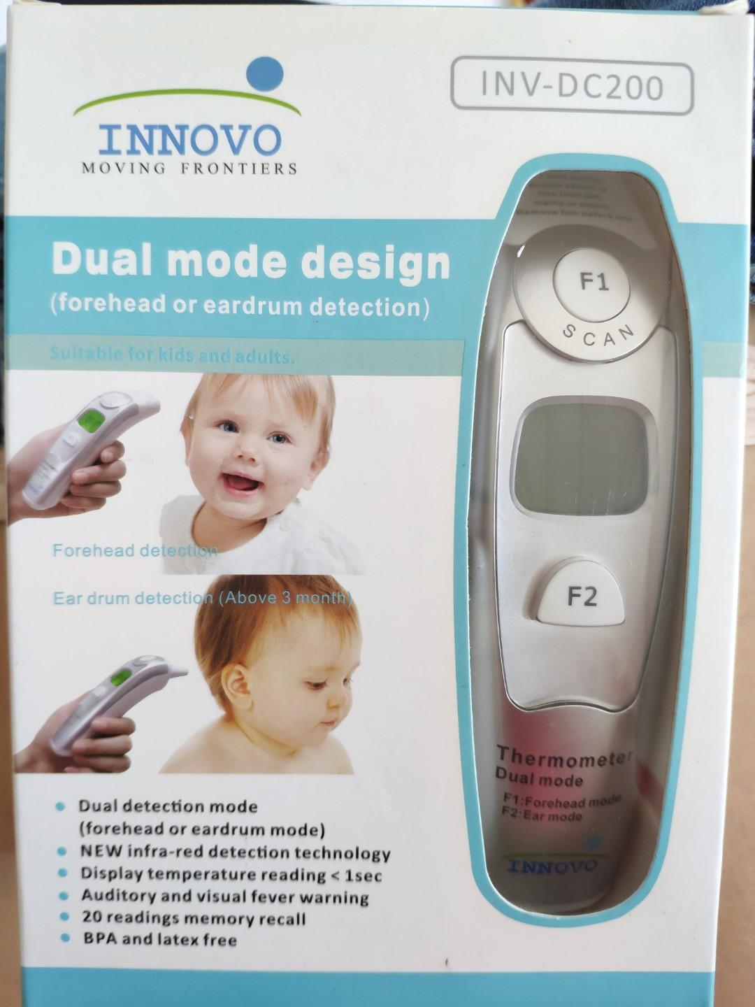 Innovo Forehead and Ear Thermometer INV DC200