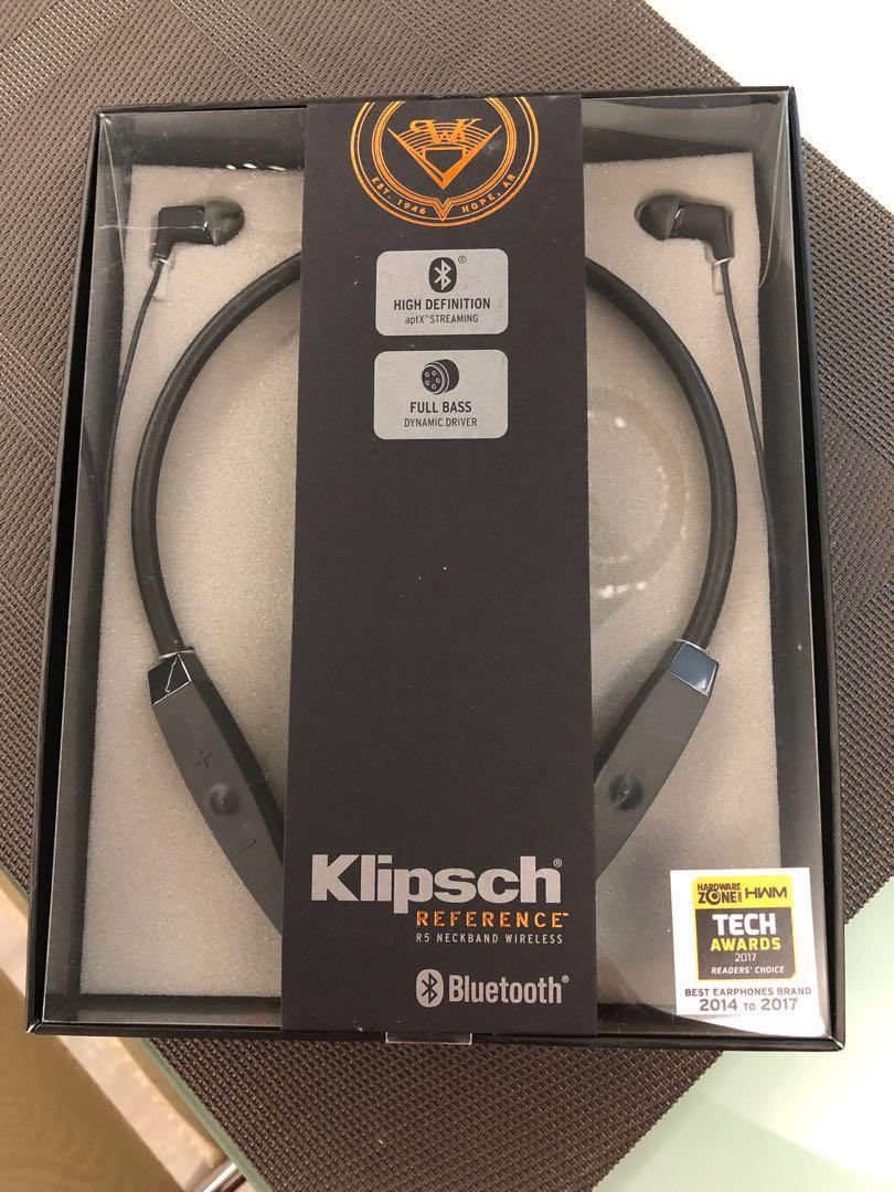 KLIPSCH BLUETOOTH comfortable black R5 NECKBAND BLACK Audio