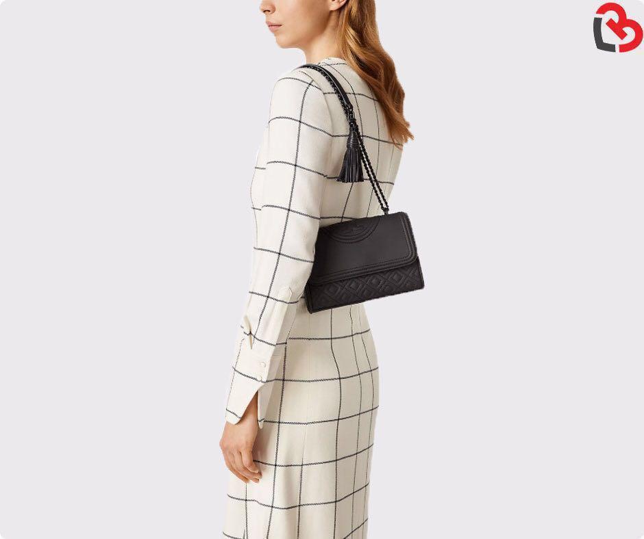 Tory burch fleming shop black matte