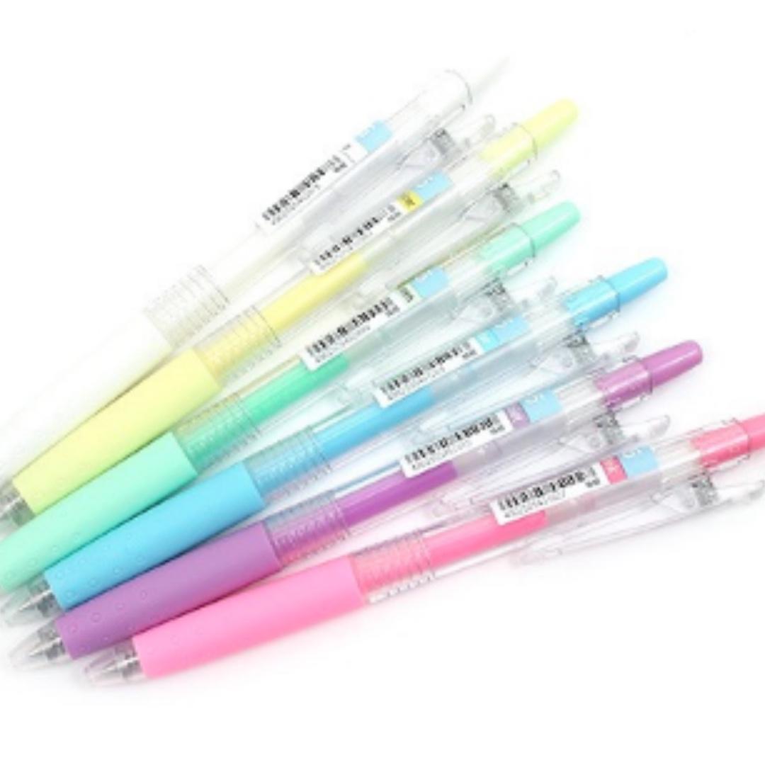 Pilot Juice [PASTEL SET or METALLIC SET] (Category: Stationery & School Supplies) located in Pasay City. Submitted by stuffz.ph (Listing ID 215991168, Image 1). Description: Tip available is 0.5mm. Pastel set contains 6 colors: White, Pastel Yellow, Pastel Green, Pastel Blue, Pastel Violet, and Pastel Pink. Metallic set contains 6 colors: Gold, Silver, Metallic Green, Metallic Blue, Metallic Violet, and Metallic Pink. Juice up your notes with Pil