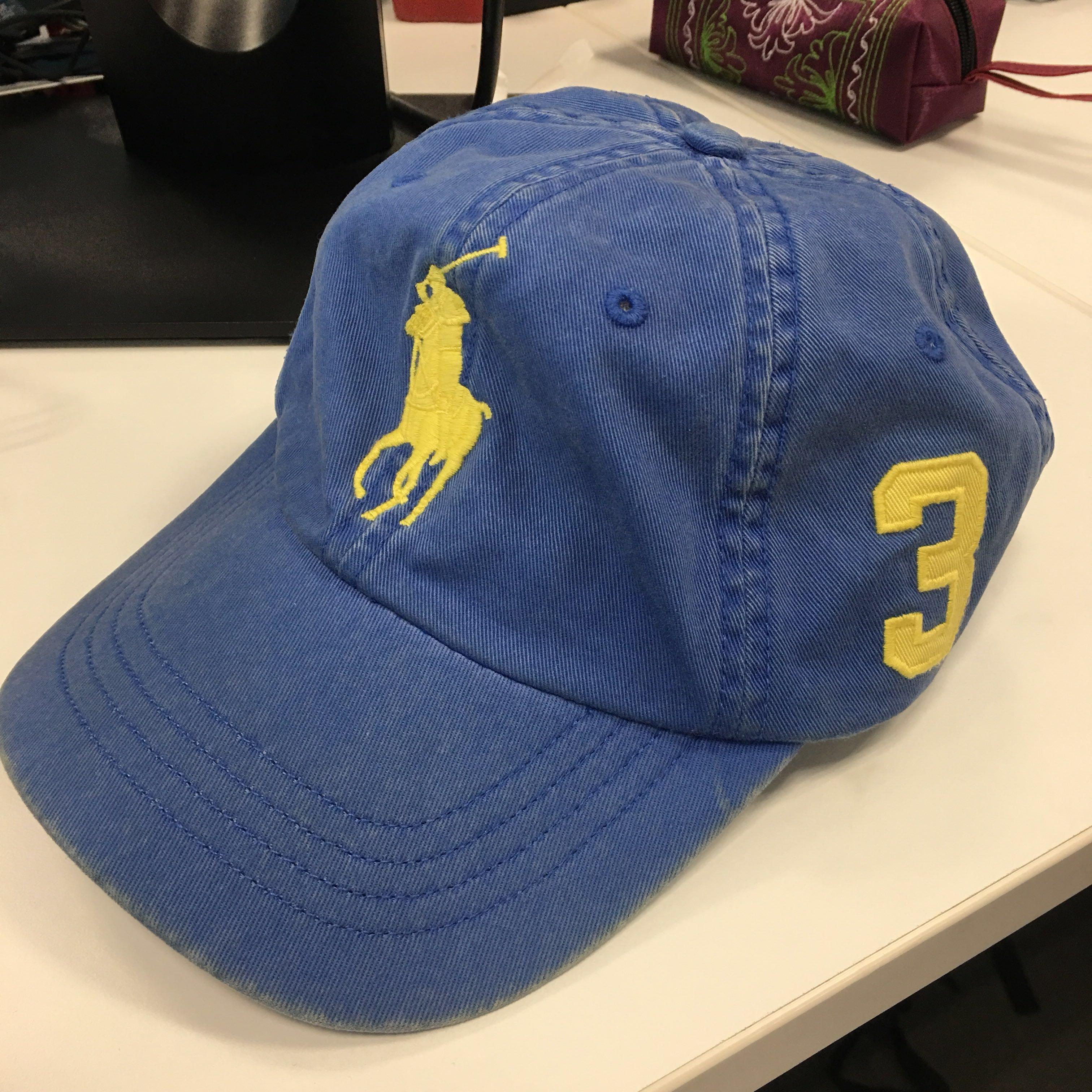 Blue and yellow polo hat new arrivals