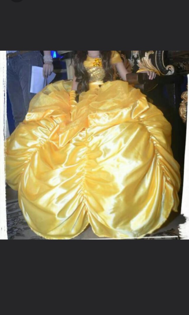 Princess Belle Gown for rent!, Babies & Kids, Babies & Kids Fashion on  Carousell