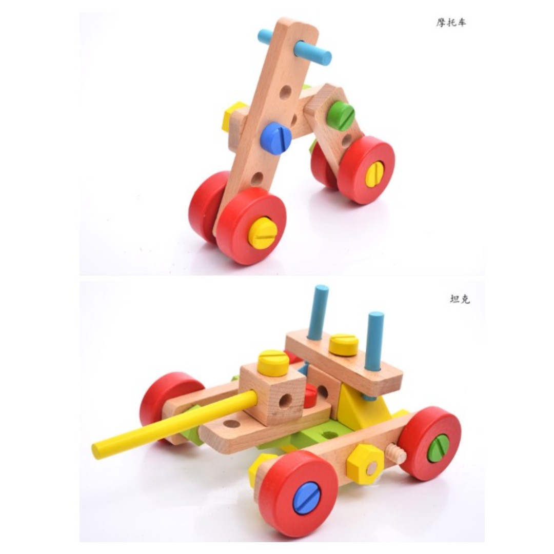 wooden nuts and bolts wooden construction toys