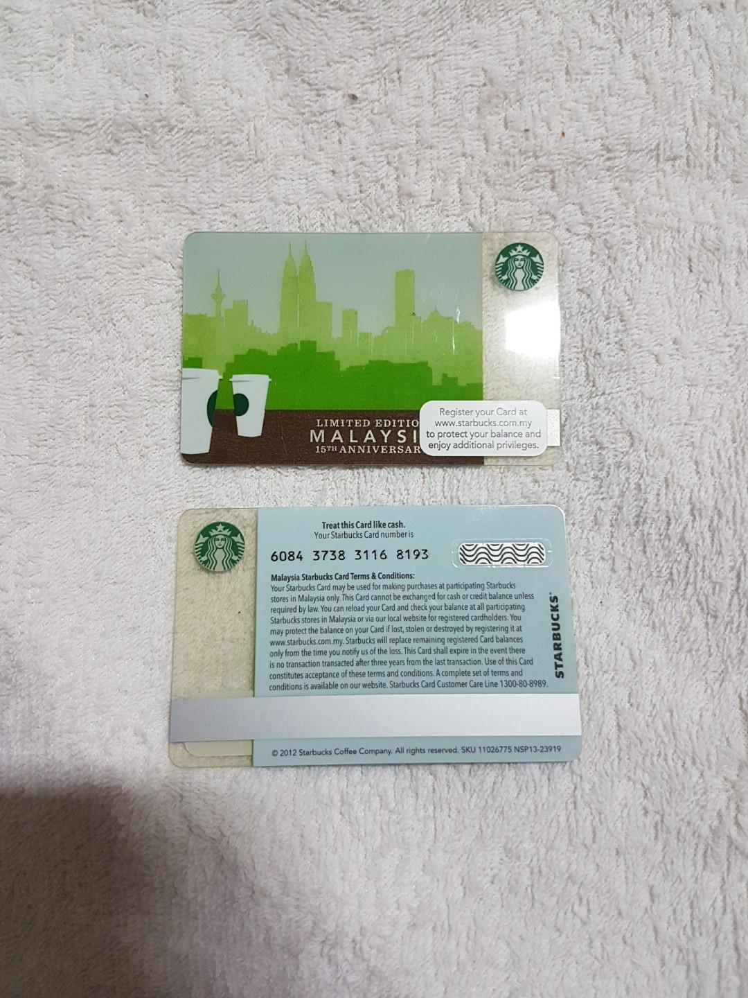 Starbucks Malaysia Special Edition Card 15th Anniversary Limited