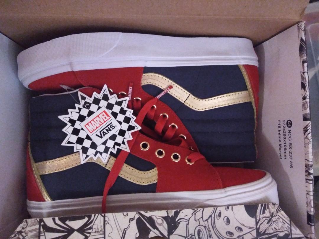 captain marvel vans size 7