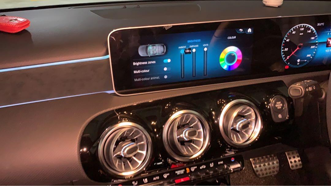 W177 Ambient Lights Mercedes Original for New A Class 64 Color Multi