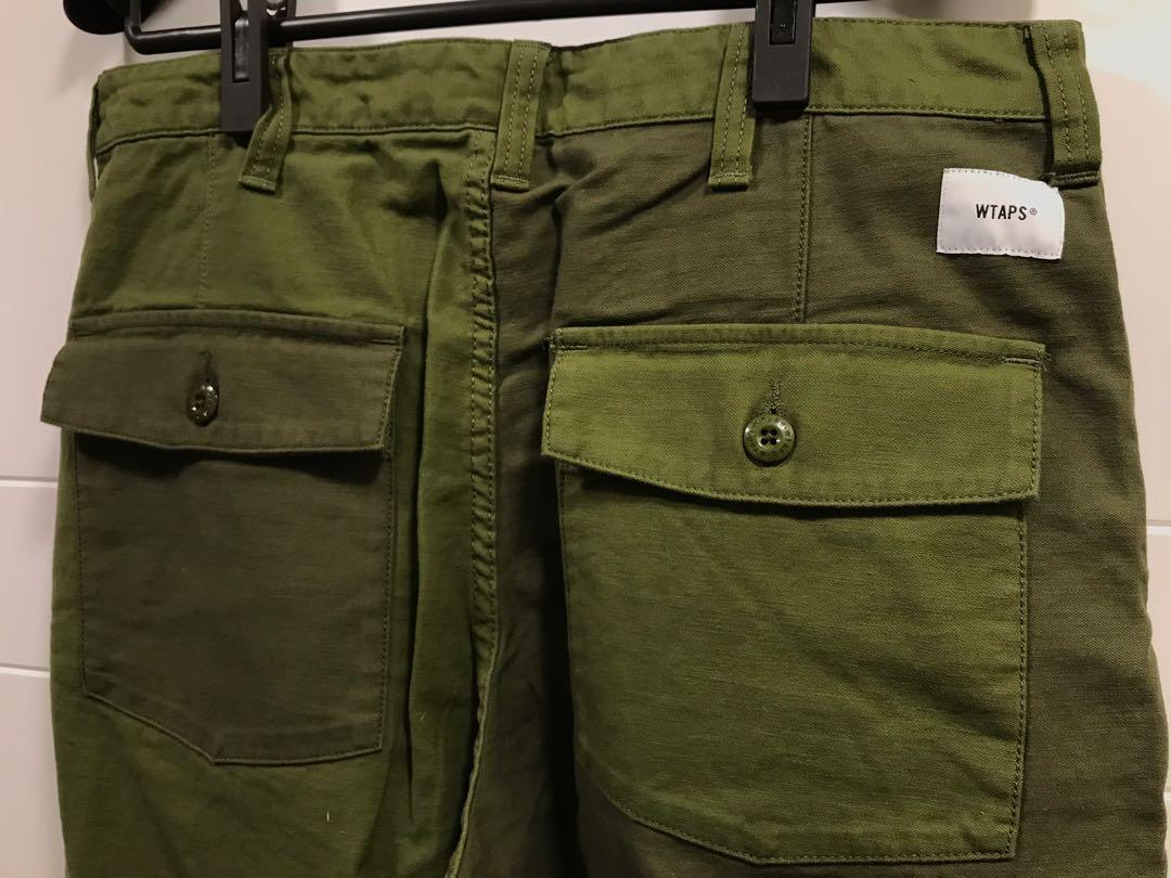 全新wtaps buds 01 trousers satin size 3 olive drab 軍綠色2018fw pants 軍褲, 男裝,  褲＆半截裙, 長褲- Carousell