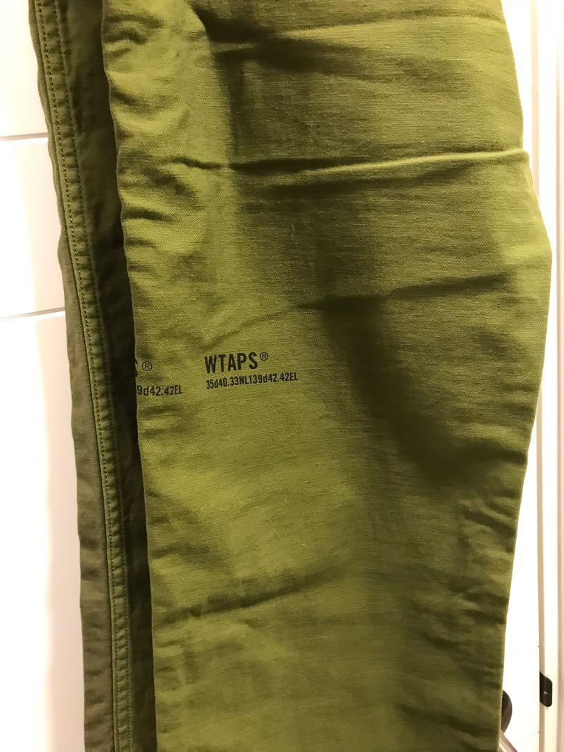 全新wtaps buds 01 trousers satin size 3 olive drab 軍綠色2018fw pants 軍褲, 男裝,  褲＆半截裙, 長褲- Carousell