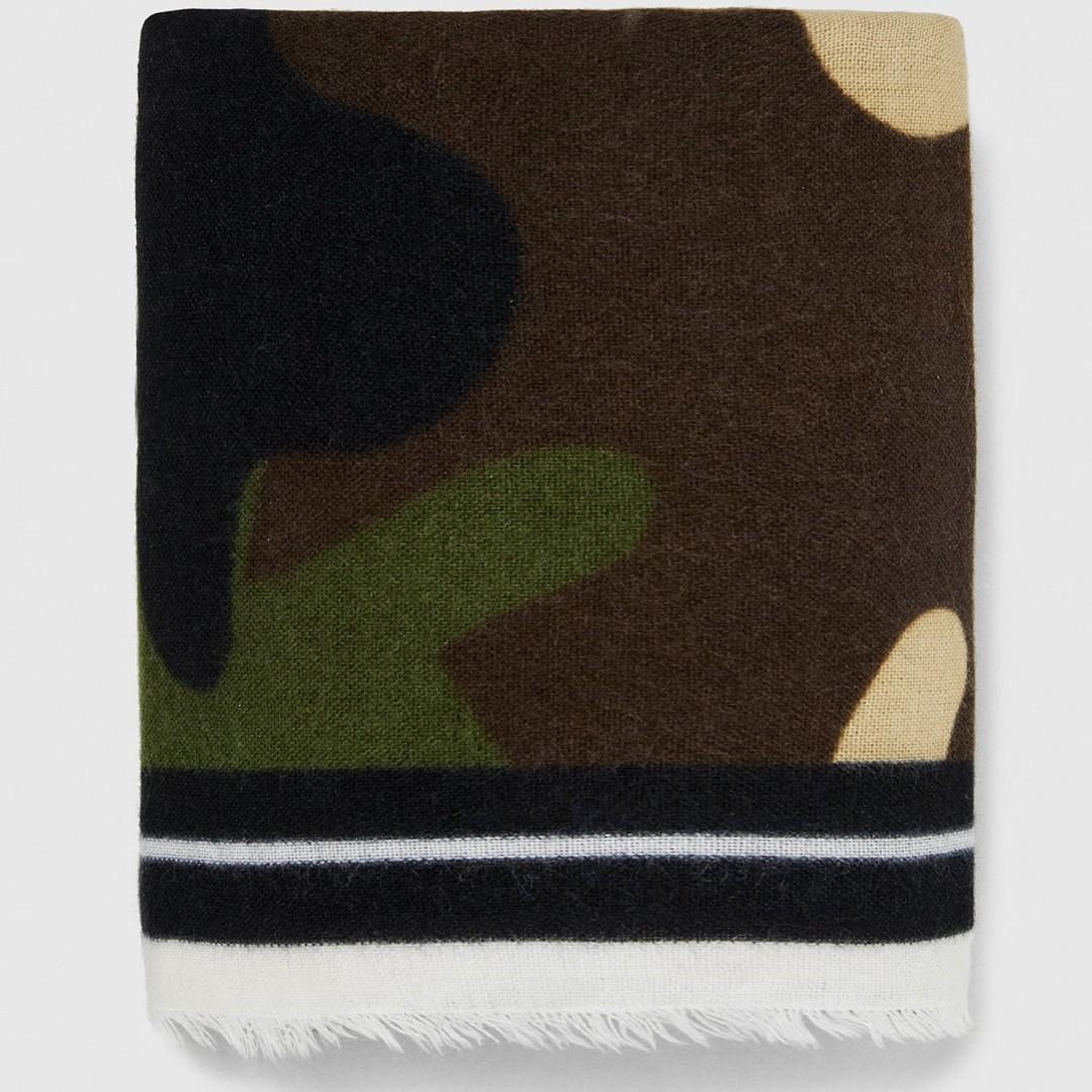 camouflage scarf zara